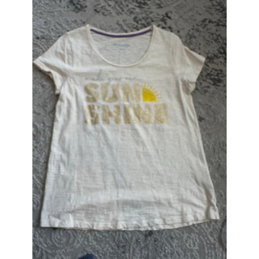 Soft Surroundings Sunshine Scoop Neck T-Shirt Sz. Medium